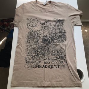 Car seat Headrest Tan band Shirt XS